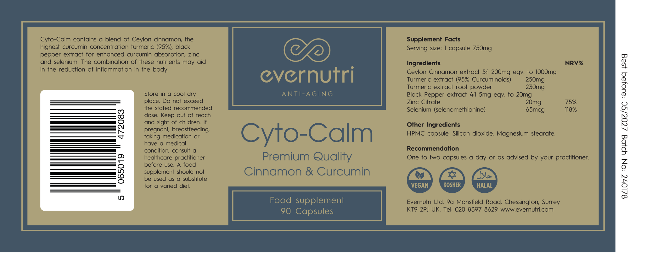 Cyto-Calm (Cinnamon & Curcumin)